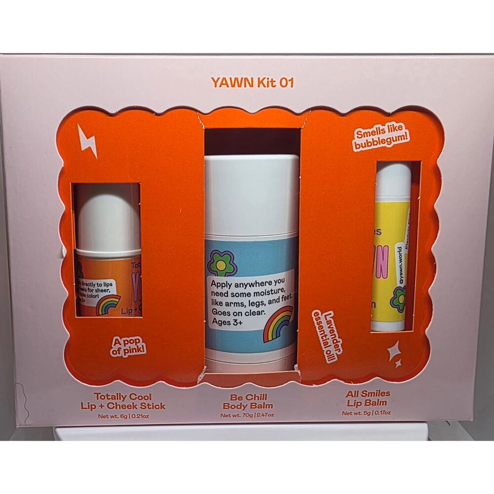 YAWN Kit 01 Clean Makeup & Skincare Kit for Kids and Tweens non toxic gentle